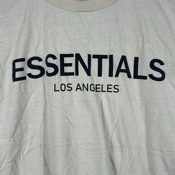 🔥🔥 ESSENTIALS LOS ANGELES Streetwear Cream RARE T-Shirt Size LARGE - PERFECT - Picture 4 of 9